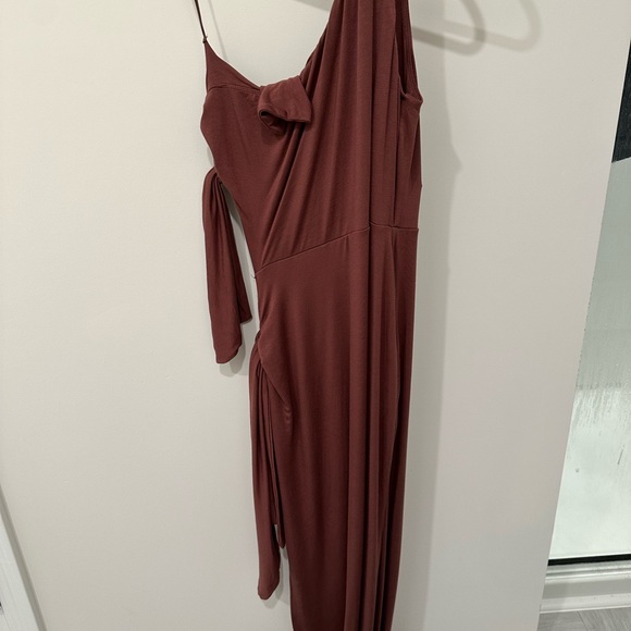 JLUXLABEL Chocolate Out Of Mind One Shoulder Dress Hot - Picture 11 of 11